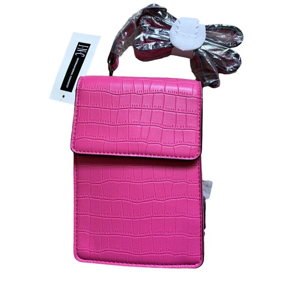 INC International Concepts Mini Cross Body Bag Fanny Hot Pink - Picture 3 of 7